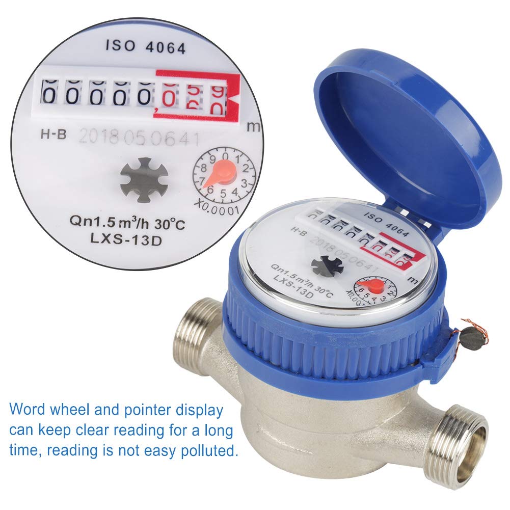 1/2 Inch Plastic Water Flow Meter Pack of 2 X62780