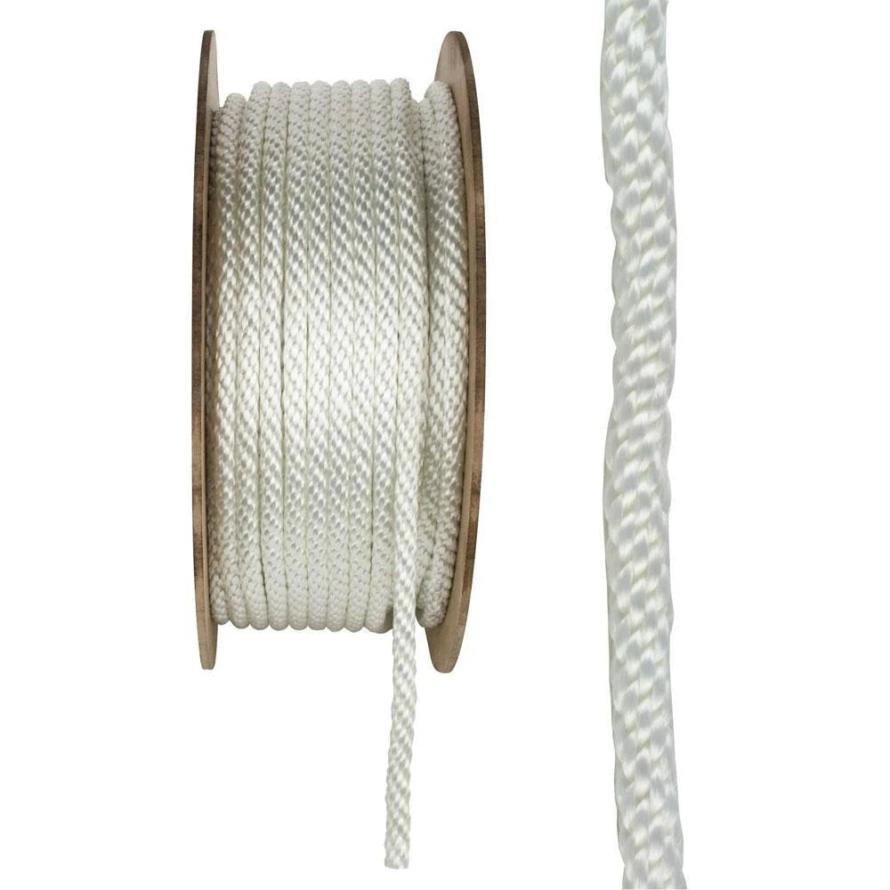 1/2 in. x 300 ft. Solid Braid Nylon Rope, White T135900