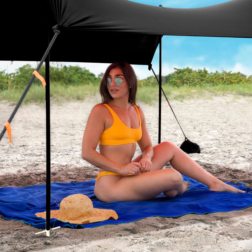Medium Black Beach Sun Shade Canopy Tent E91123