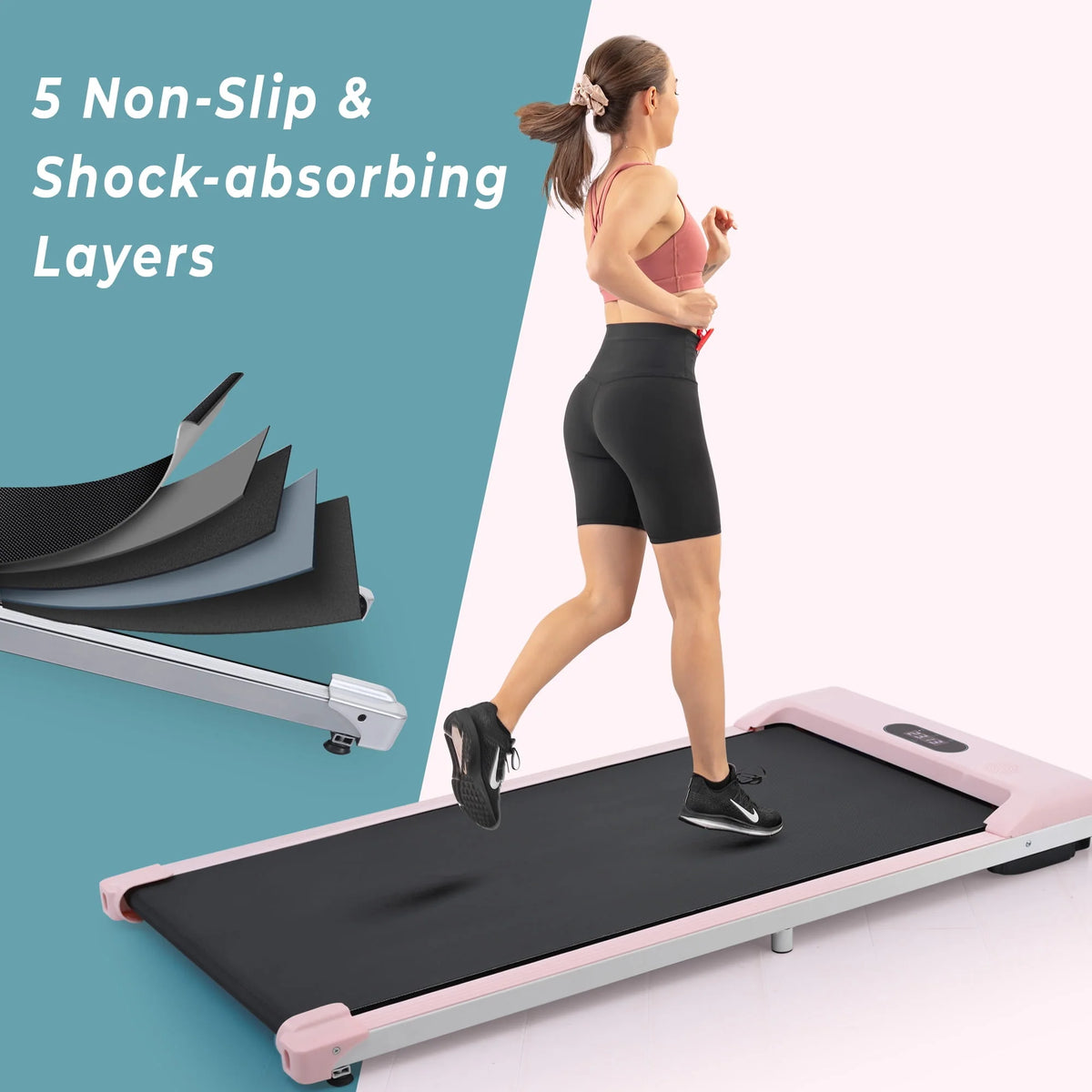2-in-1 Under Desk Treadmill Walking Pad 2.5HP F684440