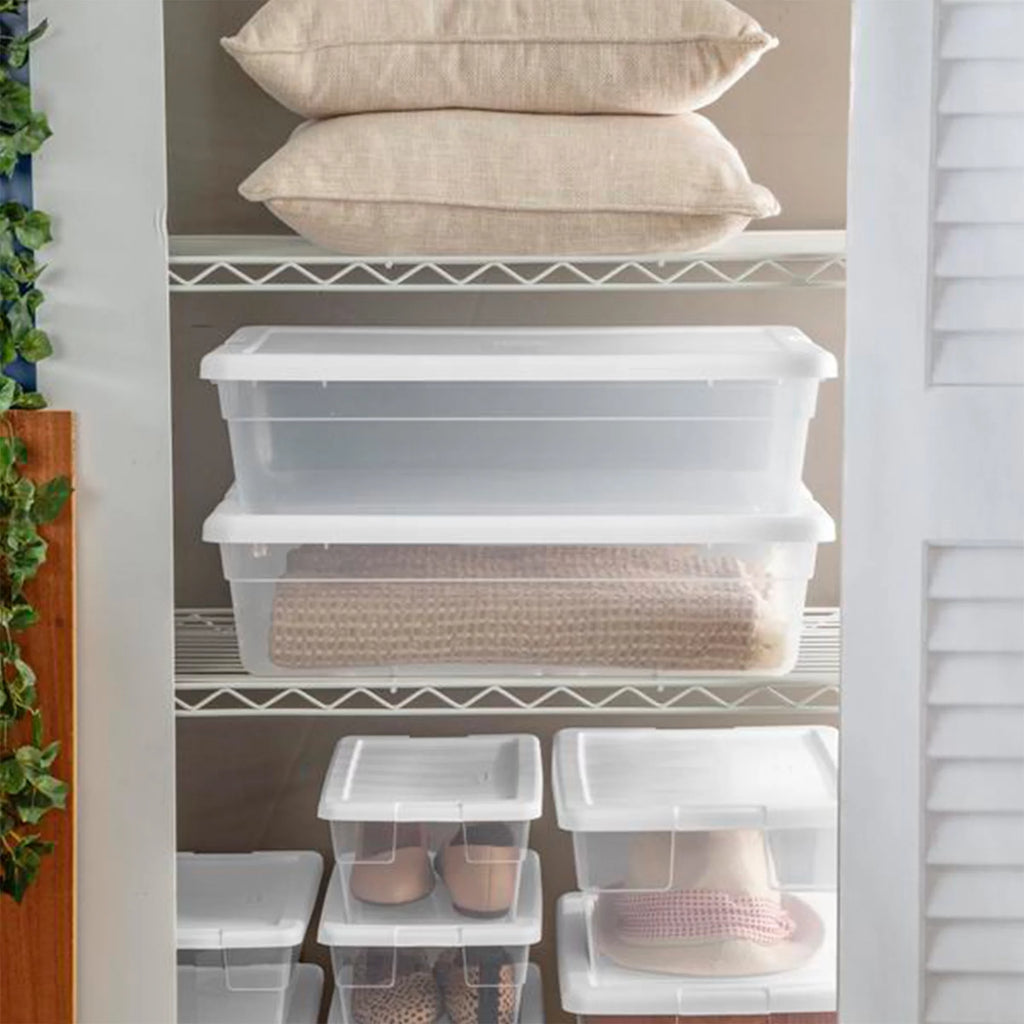 28 Qt Clear Storage Box Container 30 Pack N961
