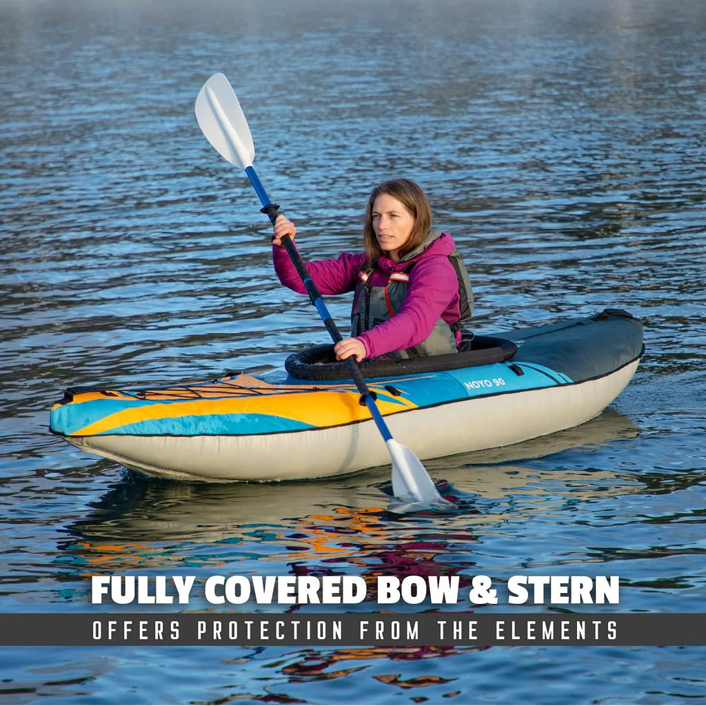 1 Person Inflatable Kayak with Cover C694