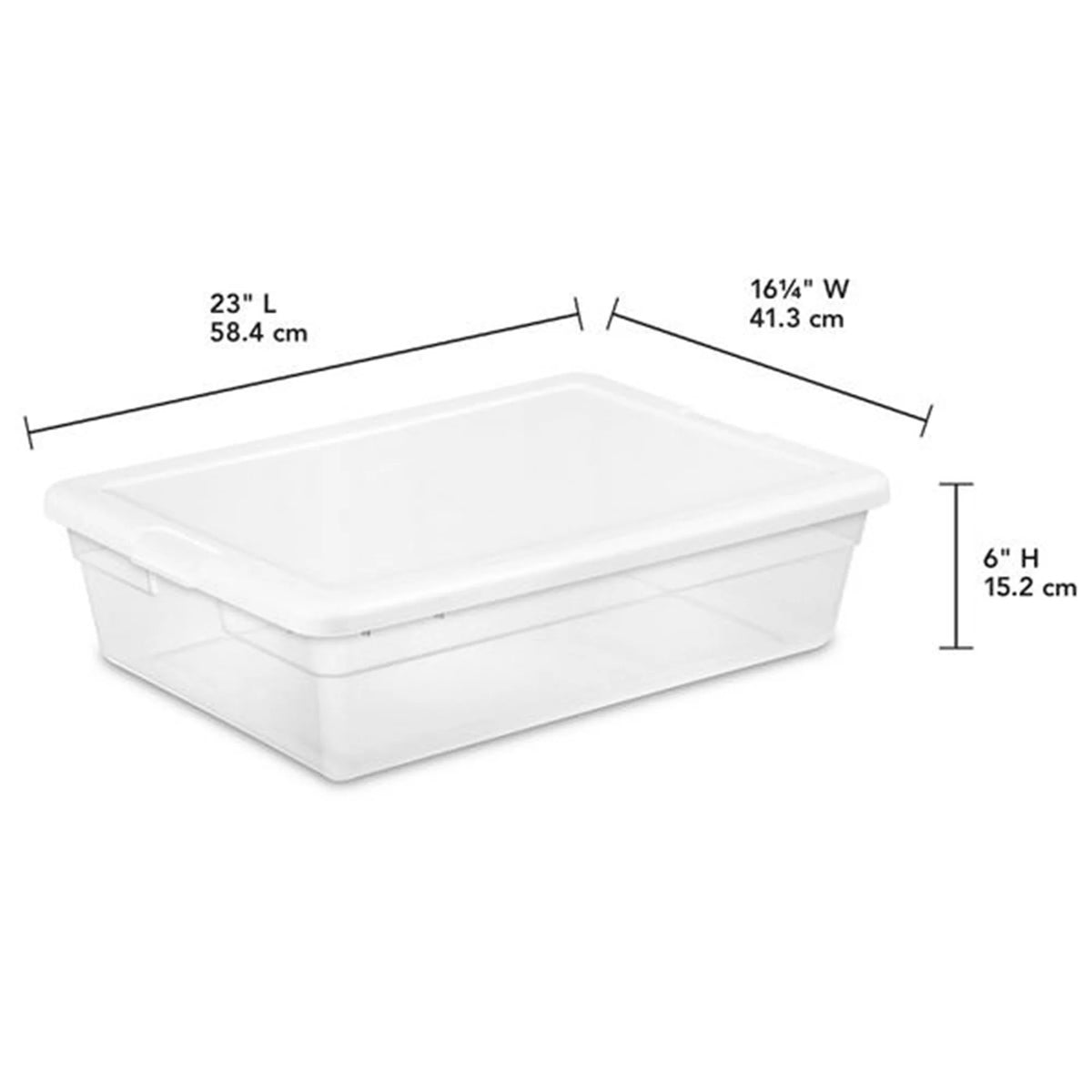 28 Qt Clear Storage Box Container 30 Pack N961