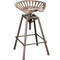 26" Copper and Silver Bar Stool T839394
