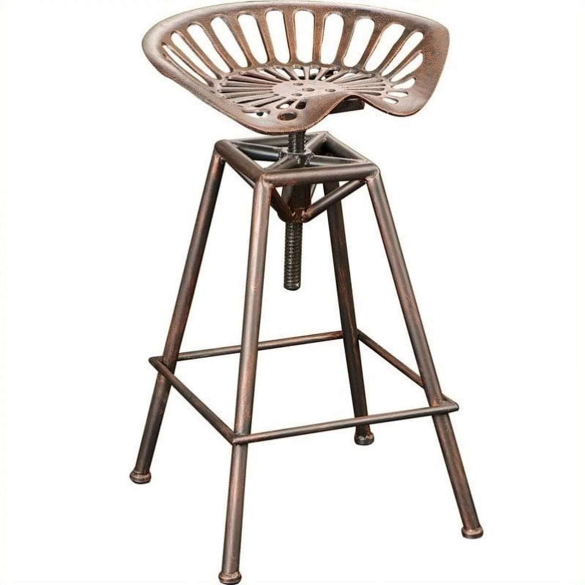 26" Copper and Silver Bar Stool T839394