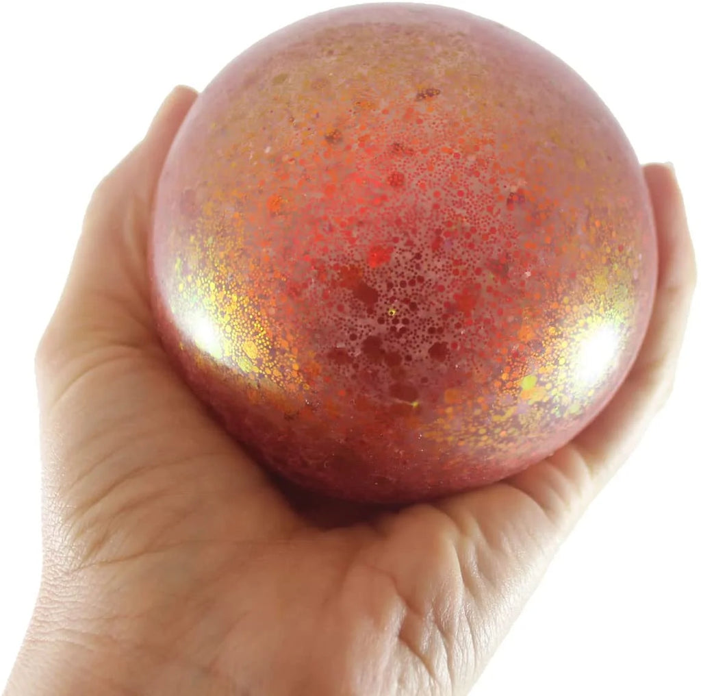 1 Jumbo 4" Metallic Glitter Gel-Filled Squeeze Stress Ball I57936